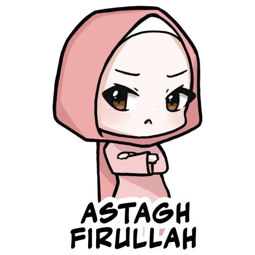 Набор стикеров Muslim Sticker Pack (Zainab) для WhatsApp 25