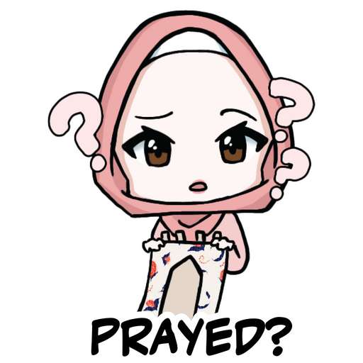 Набор стикеров Muslim Sticker Pack (Zainab) для WhatsApp 26