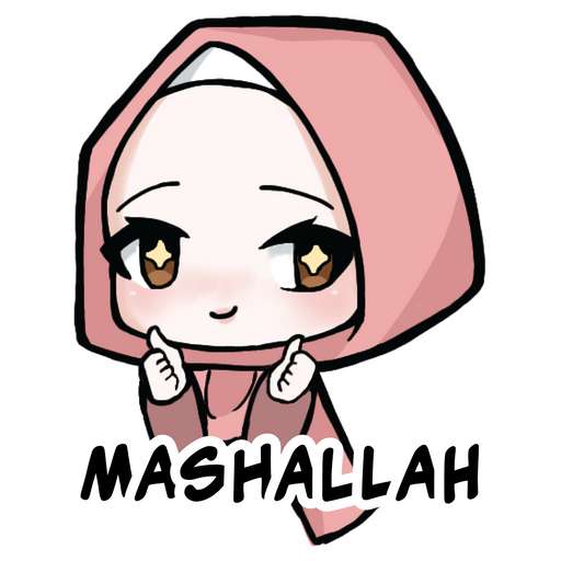 Набор стикеров Muslim Sticker Pack (Zainab) для WhatsApp 29