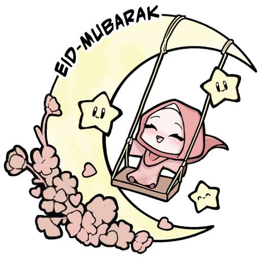 Набор стикеров Muslim Sticker Pack (Zainab) для WhatsApp 3