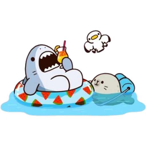 Набор стикеров Shark's clover16 для WhatsApp 6