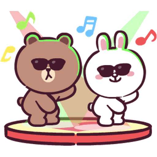 Набор стикеров LINE FRIENDS Full of Love для WhatsApp 1