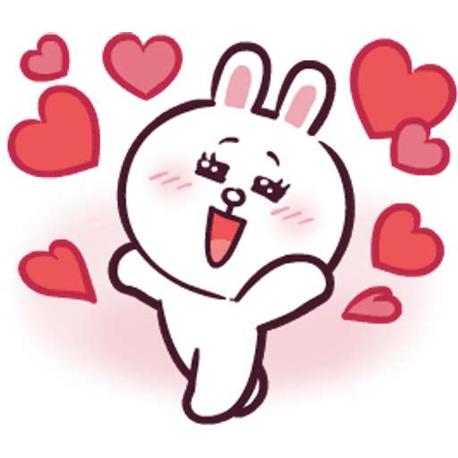 Набор стикеров LINE FRIENDS Full of Love для WhatsApp 10