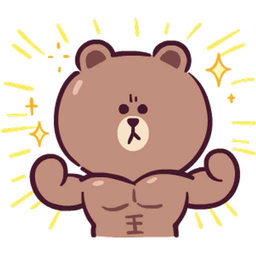 Набор стикеров LINE FRIENDS Full of Love для WhatsApp 14