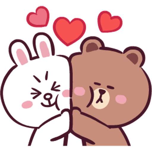 Набор стикеров LINE FRIENDS Full of Love для WhatsApp 19