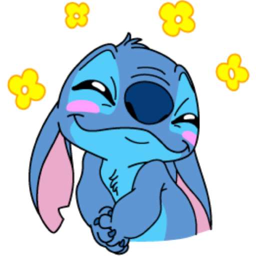 Набор стикеров stitch для WhatsApp 20