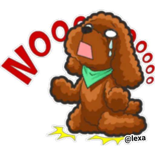 Набор стикеров Hi! P O O D L E S для WhatsApp 24