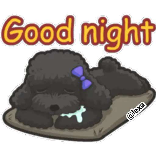 Набор стикеров Hi! P O O D L E S для WhatsApp 28