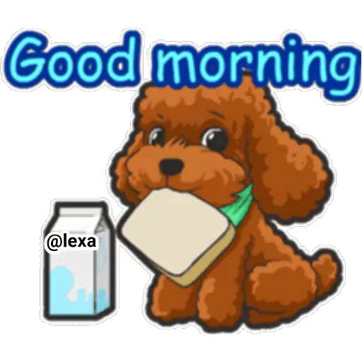 Набор стикеров Hi! P O O D L E S для WhatsApp 29