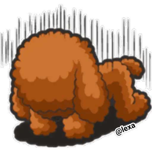 Набор стикеров Hi! P O O D L E S для WhatsApp 3