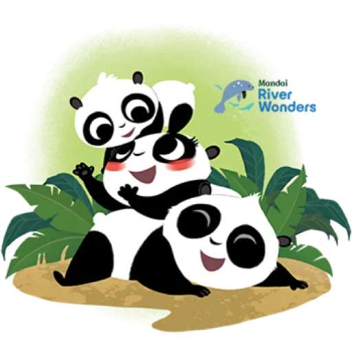 Набор стикеров Mandai - Say it with Le Le! ✨ для WhatsApp 30