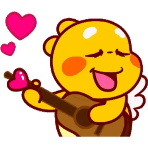 Набор стикеров QooBee LOVE для WhatsApp 1