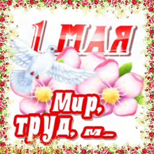 Набор стикеров 1 Мая @Elena_stickers для WhatsApp 14