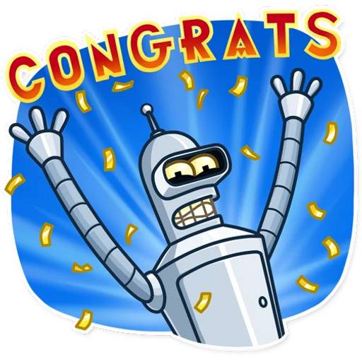 Набор стикеров Bender для WhatsApp 17