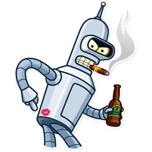 Набор стикеров Bender для WhatsApp 4