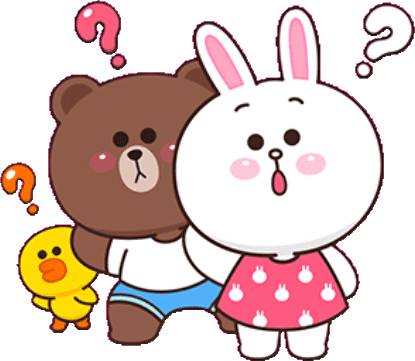 Набор стикеров Boobib × BROWN & FRIENDS для WhatsApp 12