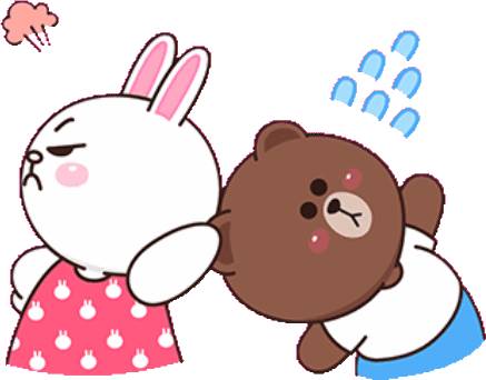 Набор стикеров Boobib × BROWN & FRIENDS для WhatsApp 14