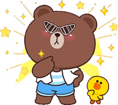 Набор стикеров Boobib × BROWN & FRIENDS для WhatsApp 18