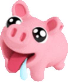 Набор стикеров Adorable Rosa the Pig для WhatsApp 2