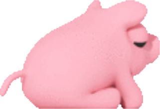 Набор стикеров Adorable Rosa the Pig для WhatsApp 4