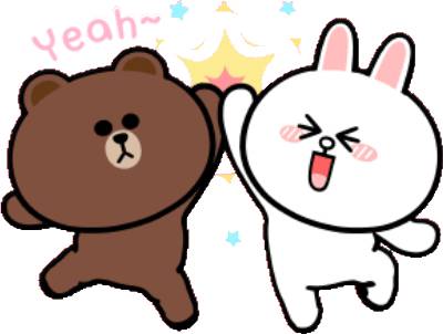 Набор стикеров HyperRabbit x BROWN & FRIENDS 2 для WhatsApp 10