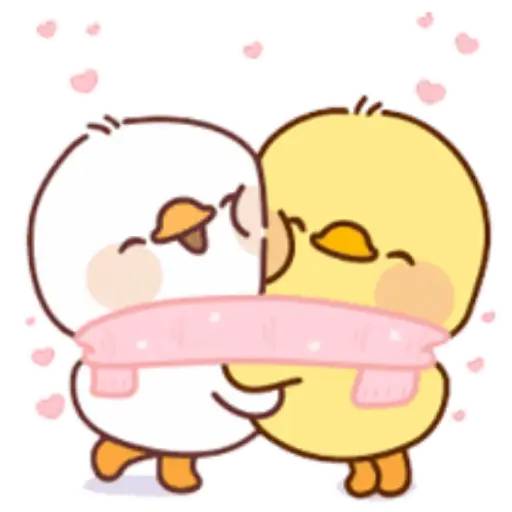 Набор стикеров Lovely Ducks для WhatsApp 1