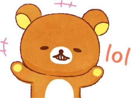 Набор стикеров 【英文】Rilakkuma beside you stickers для WhatsApp 13