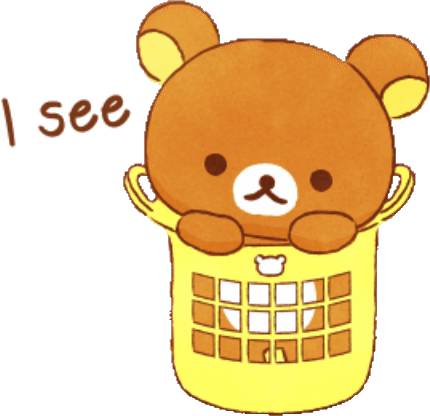 Набор стикеров 【英文】Rilakkuma beside you stickers для WhatsApp 14