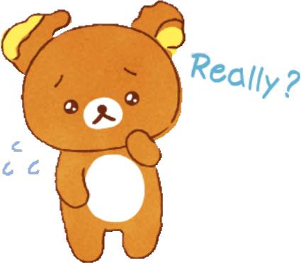 Набор стикеров 【英文】Rilakkuma beside you stickers для WhatsApp 15