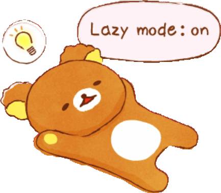 Набор стикеров 【英文】Rilakkuma beside you stickers для WhatsApp 19