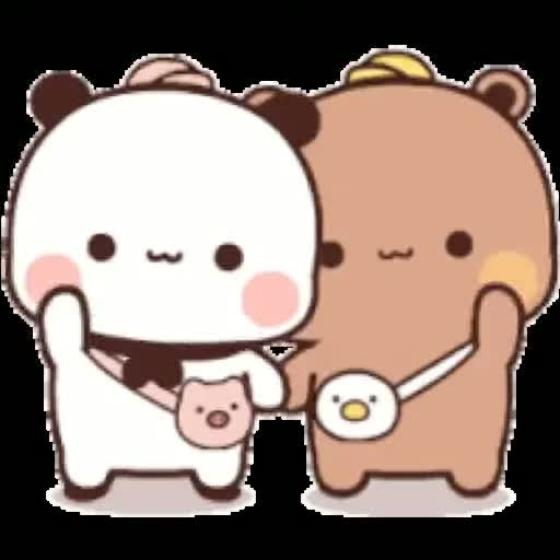 Набор стикеров bubu dudu для Telegram 1