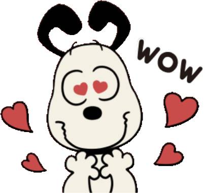 Набор стикеров Animated Retro Snoopy для WhatsApp 16