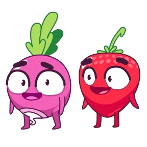 Редиска и клубничка 0